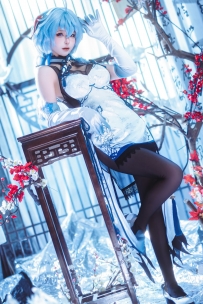 #蠢沫沫_Vol.337_2024年会员订阅_原神_甘雨旗袍_[27P-175MB]