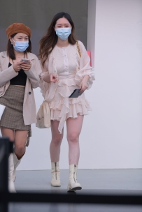 【精选街拍】Vol.3664 甜美短靴纱裙 [52P-1.09GB]