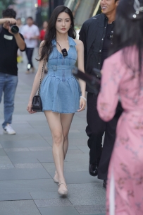 【精选街拍】Vol.3306 牛仔短裙高挑靓丽 [71P-1.00GB]